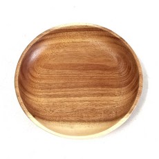 15cm 원형 나무 접시 l 디저트 앞접시 우드 나눔 그릇, 1개