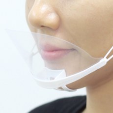 미스터마켓 조리용 투명 위생마스크 음식점 급식 주방 식당 요리, 1개