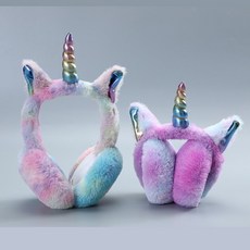 직구 여자를위한 따뜻한 유니콘 헤드폰 여자를위한 겨울 모피 귀 muffs 겨울 액세서리 귀 덮개 따뜻하게 여자 크리스마스 머리
