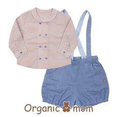 [오가닉맘] 블루정장 긴소매 상하복 (MDS6ES03)