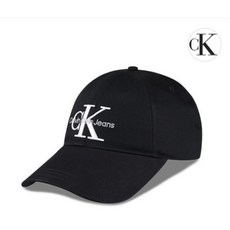 캘빈클라인 CK 모노그램 엠브로이더리 볼캡 공용 패션 모자