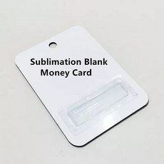 카드 승화 블랭크 MDF 머니 백 홀더 및 PVC 커버 졸업 기념일 아버지날 맞춤형 로고 선물