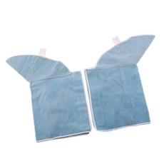 QDY 저항하는 1Pair 파란 신발 덮개 용접 장치 다리 보호자 안전 화염