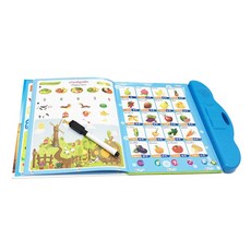 FWT 태국 영어 중국어 조기 학습 전자 책 어린이 전자 책 어린이 교육 장난감 책 기계, 24x24.5x2.7 센치 메터, 플라스틱, 푸른