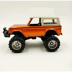 하이 시뮬레이션 포드 머스탱 1:64 사이즈 다이캐스트 합금 자동차 장난감 컬렉션 컬렉션 1973 모델, 주황색
