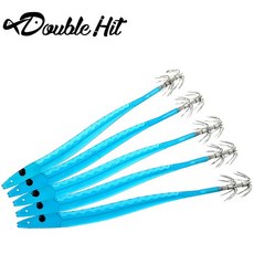 더블히트 에기 사카나 바늘 14cm 5개입, 씨 블루 (5개입), 1개