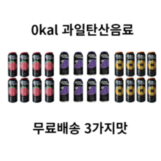 클룹 제로소다 3종 혼합 세가지맛 다이어트 음료 500ml 24캔