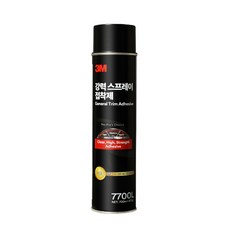 3M 강력 스프레이 접착제 7700L 700ml 뿌리는 본드 벽지 목재 금속 플라스틱 - 7700