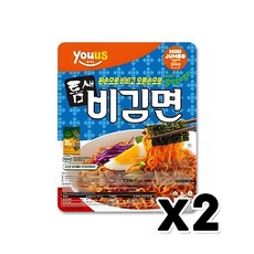 유어스 틈새비김면 미니점보 비빔면 467g x 2개