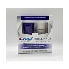 크레스트 치아미백 3D Crest White Brilliance Daily 2 Step Whitening Kit 217777, 크레스트 치아미백 3D Crest White Brill, 1개