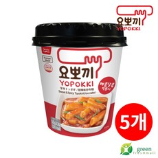 요뽀끼 매콤달콤 떡볶이 5개(1박스), 140g, 5개
