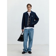 Dunst for MEN UNISEX SUMMER HARRINGTON JACKET DARK NAVY_M_UDJU4B122N2