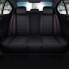 자동차 시트 커버 포드 포커스 2 피에스타 3 MONDEO MK4 MK2 퓨전 쿠가 레인저 MK3 FIESTA MK7, Black Rear, 1개