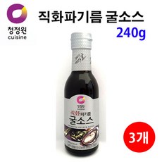청정원 직화파기름 굴소스240g, 240g, 3개