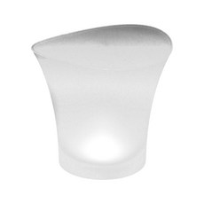 led 아이스 버킷 발광 아이스 빛나는 얼음 통 샴페인 버킷 칵테일에 적합한 맥주와 상쾌한 음료, 백색광, 1개