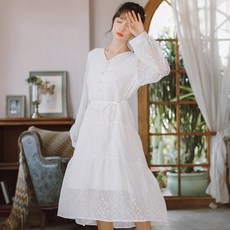 복자샵 짐머원피스 프렌치시크 청신 EGG 여성 가을 작은 키 숲