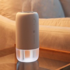  휴대용 생수병 스틱 가습기 UI-T1W (60g) 풍부한 분사량 듀얼미스트 미니 가습기, 듀얼미스트 무선 가습기 - 화이트 