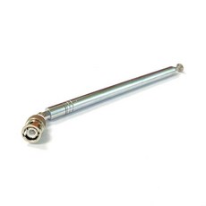 텔레스코픽 안테나 광석 기계 공중 원격 제어 알람 10 섹션 1200mm 긴 TV F 커넥터, BNC, 04 BNC interface base, 1개