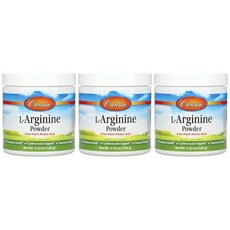 칼슨 엘 아르기닌 분말 100g 3병 L Arginine 아르지닌 파우더, 3개