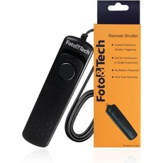 FotoTech 니콘용 니콘 MCDC2와 호환되는 유선 원격 셔터 릴리즈 컨트롤 D3200