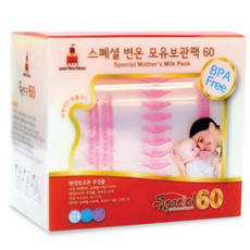퍼펙션 스페셜 변온 모유 저장팩 250ml, 60개입, 5개