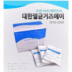 드레싱 멸균가아제 일회용 소독거즈 100매 드레싱거즈 정형외과 수술 위생, 1개