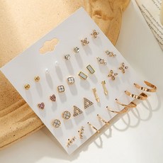 3종14k고품질도금세트실버골드진주지르코니아