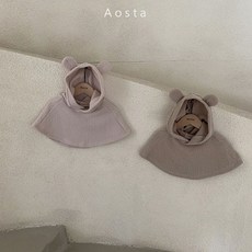 아오스타 베어망토 유아망토 후드망토 아기망토, 아이보리-S(0~2세)