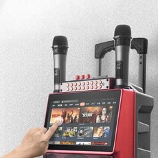 홈라오케 가정용노래방기계 차량용 이동식 반주기, 12인치 블루투스 32G USB