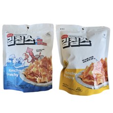 [더다믐] 김칩스 오리지널 40g 4개 + 해물전 40g 4개 각 4개 총 8개 김치전 김치과자 스낵 안주 맥주 간식