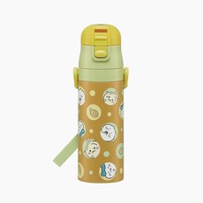 먼작귀 치이카와 원터치 스텐 보틀 470ml 보냉병 어린이 어깨끈 물병 귀여운 캐릭터 소풍 급식 체험학습