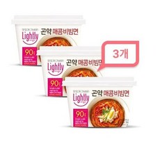 라이틀리 곤약 매콤비빔면 216.5g x3개, 12개