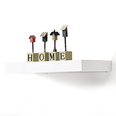 철물코리아 워너비 인테리어 무지주 벽선반, 45T 무지주선반 소440(화이트)