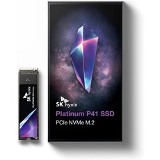 SK hynix Hynix 플라티늄 P41 500GB PCIe NVMe Gen4 M.2 2280 Internal 게이밍 SSD 솔리드 스테이트 드라이브[세금포함] [정품] 1861