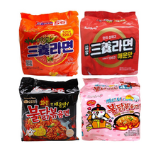 삼양 삼양라면5p+삼양라면매운맛5p+불닭볶음면5p+까르보불닭볶음면4p, 1세트