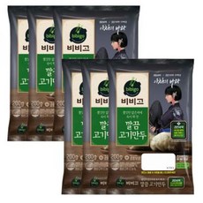 (비비고만두 X 검은사막)깔끔고기만두 200g x6, 6개