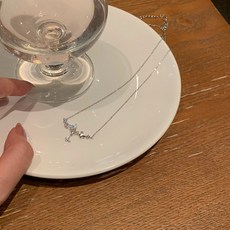 리얼화이트골드목걸이