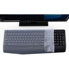 Logitech MK345 키보드 보호용 스킨 용 투명 키보드 커버 Logitech MK345 액세서리 울트라 씬 실리콘 키보드 보호기 커버, 1, 단일옵션