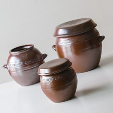 김치 된장 고추장 무공해 영암옹기 뚜껑 포함 3L 5L 소금단지 인테리어 항아리 장독, 1개