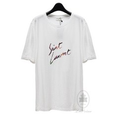 [SAINT LAURENT] 생로랑 SAINT LAURENT 애니멀 프린트 티셔츠 553438-YBCL2-8486