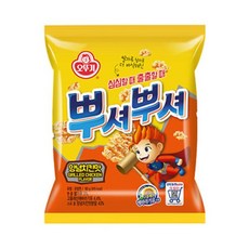 오뚜기 라면과자 뿌셔뿌셔 양념치킨맛 스낵 간식 봉지과자 90G, 15개