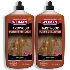 와이만 하드우드 폴리쉬 리스토어 마루 세정제 클리너 32 fl.oz(946ml) 2병 Weiman Hardwood Polish and Restorer (2 Pack), 단일상품