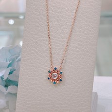 눈꽃다이아목걸이