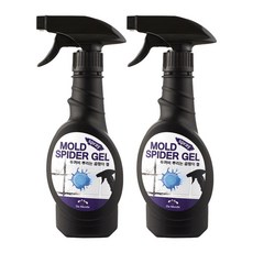두꺼비 곰팡이제거제 블랙스파이더젤 벽 벽지 욕실 화장실 청소세제, 400ml, 2개
