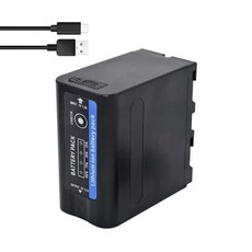 소니 호환 배터리 NP-F980 NP-F970 NP F960 F970 F550 F570 배터리 10000mAh, 1세트