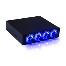 팬 속도 컨트롤러 4 채널 LED 제어 포함 최대 세트의 PC 컴퓨터 GDT CPU HDD VGA