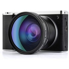 [독일] 고드브 디지털 카메라 블로깅 카메라 4.0"터치 모니터 24MP FHD 1080P 광각 렌즈 유튜브 카메라, 단일옵션