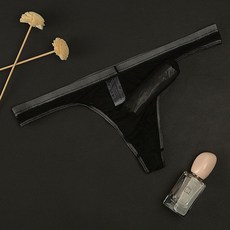 남성 메쉬 시스루 망사 낭심 분리형 통기성 삼각 티 팬티 UM121
