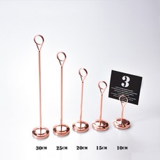 스마트영 스텐리스집게 요리당 스테인리스 스틸 겹 세우다 메뉴보드 데스크 대 카드홀더 전시판 메뉴판이다 가격 테이블 시카, 로즈 골드 300x50mm