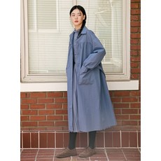 VINCENT NAVY 레이트어텀 원피스코트 블루